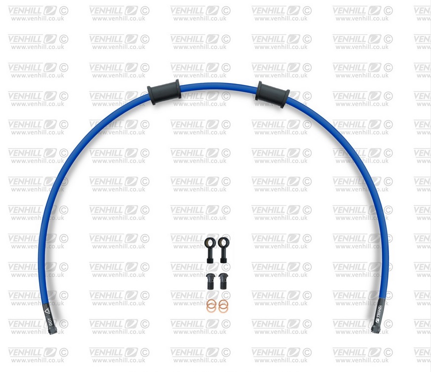 Obrázek produktu Hadice zadní brzdy Venhill POWERHOSEPLUS HON-1016RB-SB (1 hadice v sadě) modré hadice, černé koncovky HON-1016RB-SB