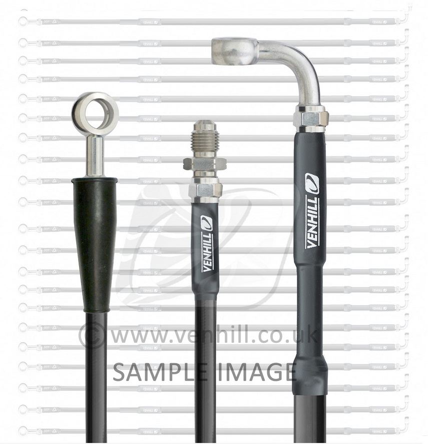 Obrázek produktu VENHILL Spojková hadice černá/nerezová ocel Banjo fitink KTM/Husaberg K01-3-028/P-BK