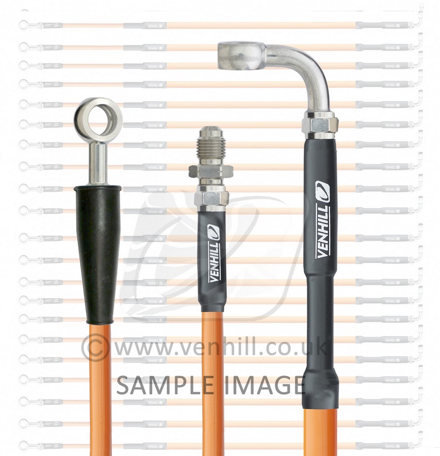 Obrázek produktu VENHILL Hadice spojky oranžová/nerezová ocel Banjo fitink KTM SX65 K01-3-030/P-OR