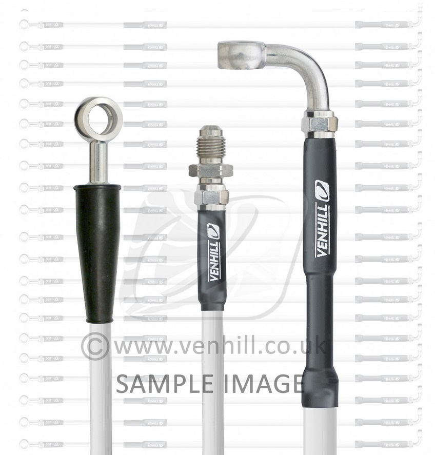 Obrázek produktu Hadice přední brzdy sada Venhill H02-1-043/P-WT bílá H02-1-043/P-WT