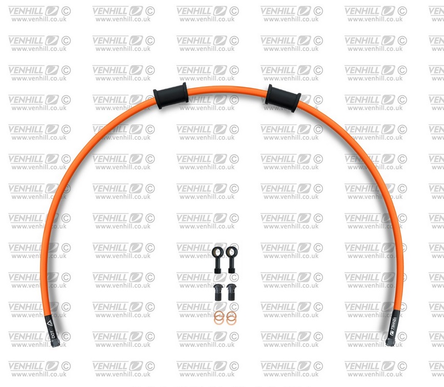 Obrázek produktu Hadice přední brzdy sada Venhill POWERHOSEPLUS BMW-8005FB-OR (1 hadice v sadě) oranžové hadice, černé koncovky BMW-8005FB-OR