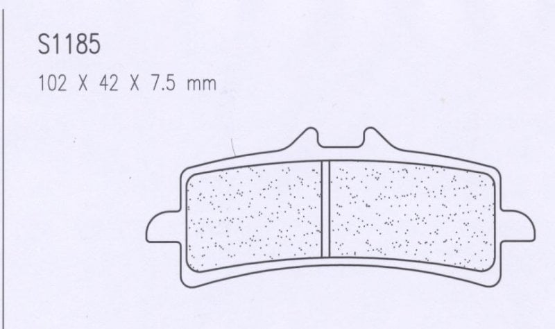 Obrázek produktu CL BRAKES Závodní brzdové destičky ze slinutého kovu - 1185C60