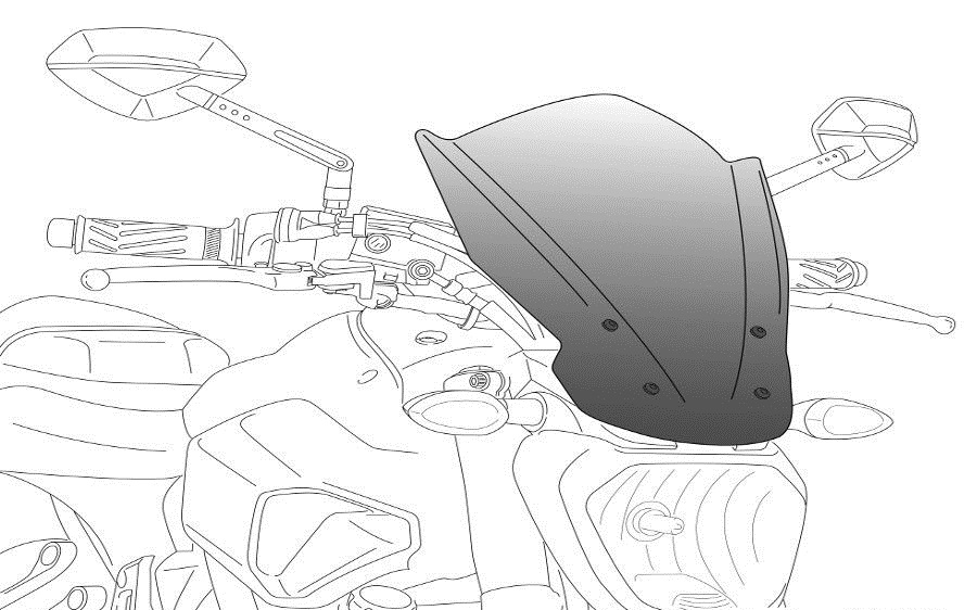 Obrázek produktu Plexi štít PUIG NEW. GEN TOURING 9462N černý 9462N