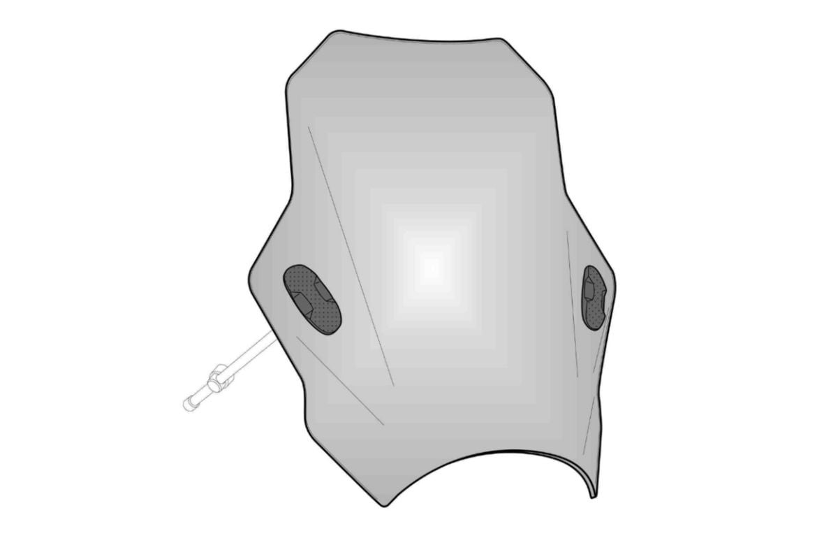 Obrázek produktu Plexi štít PUIG BAT 9988F tmavá kouřová 9988F