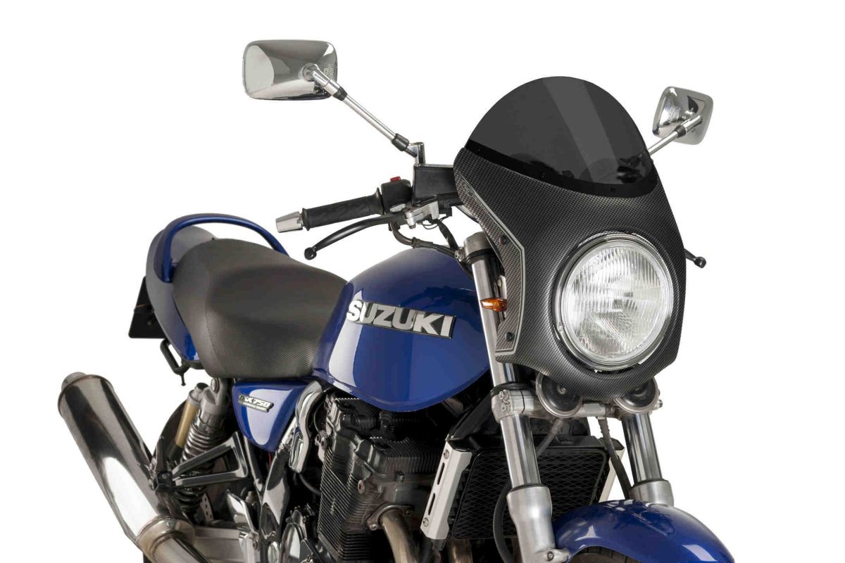 Obrázek produktu UNI plexi PUIG SEMI-FAIRING 9515F karbonový vzhled tmavá kouřová 9515F