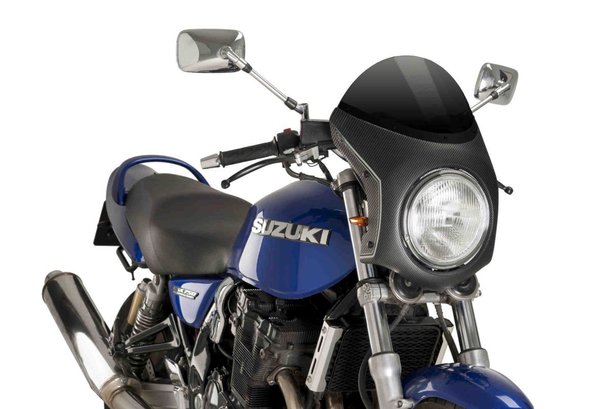 Obrázek produktu UNI plexi PUIG SEMI-FAIRING 9515N karbonový vzhled černý 9515N