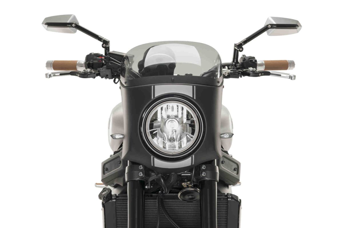 Obrázek produktu Plexi štít PUIG SEMI-FAIRING 9554H matná černá kouřová 9554H