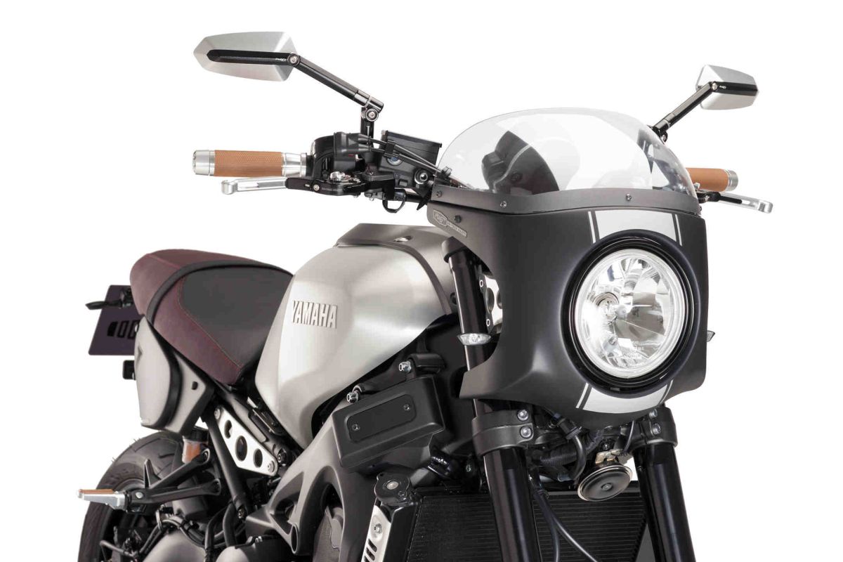 Obrázek produktu Plexi štít PUIG SEMI-FAIRING 9554W matná černá průhledný 9554W