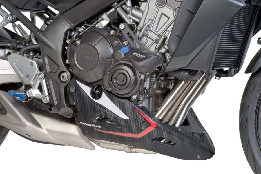 Obrázek produktu Spoiler motoru PUIG 7021C karbonový vzhled včetně samolepek 7021C
