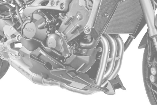 Obrázek produktu Spoiler motoru PUIG 7692C karbonový vzhled včetně samolepek 7692C