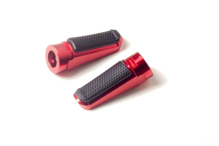 Obrázek produktu Stupačky bez adaptérů PUIG SPORT 7318R červená s gumou 7318R