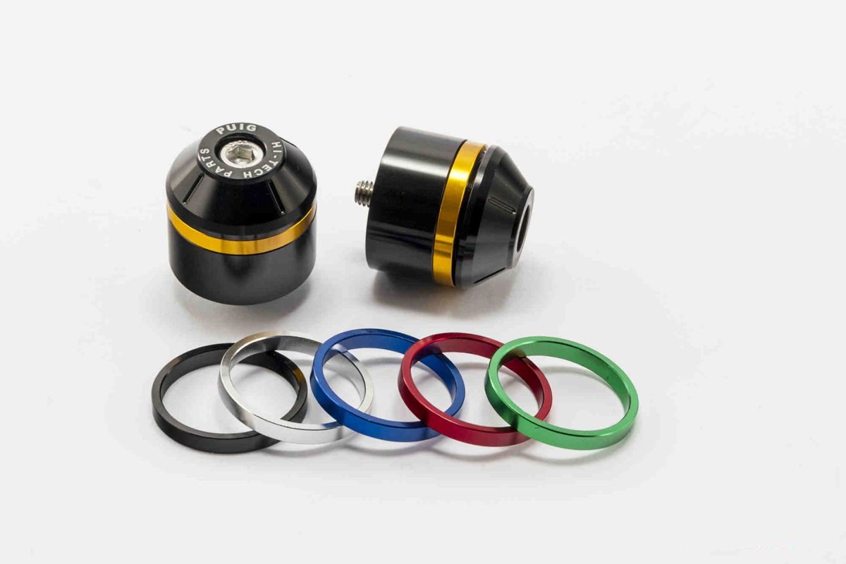 Obrázek produktu Závažíčka řidítek PUIG SHORT WITH RING 8860N včetně barevných kroužků