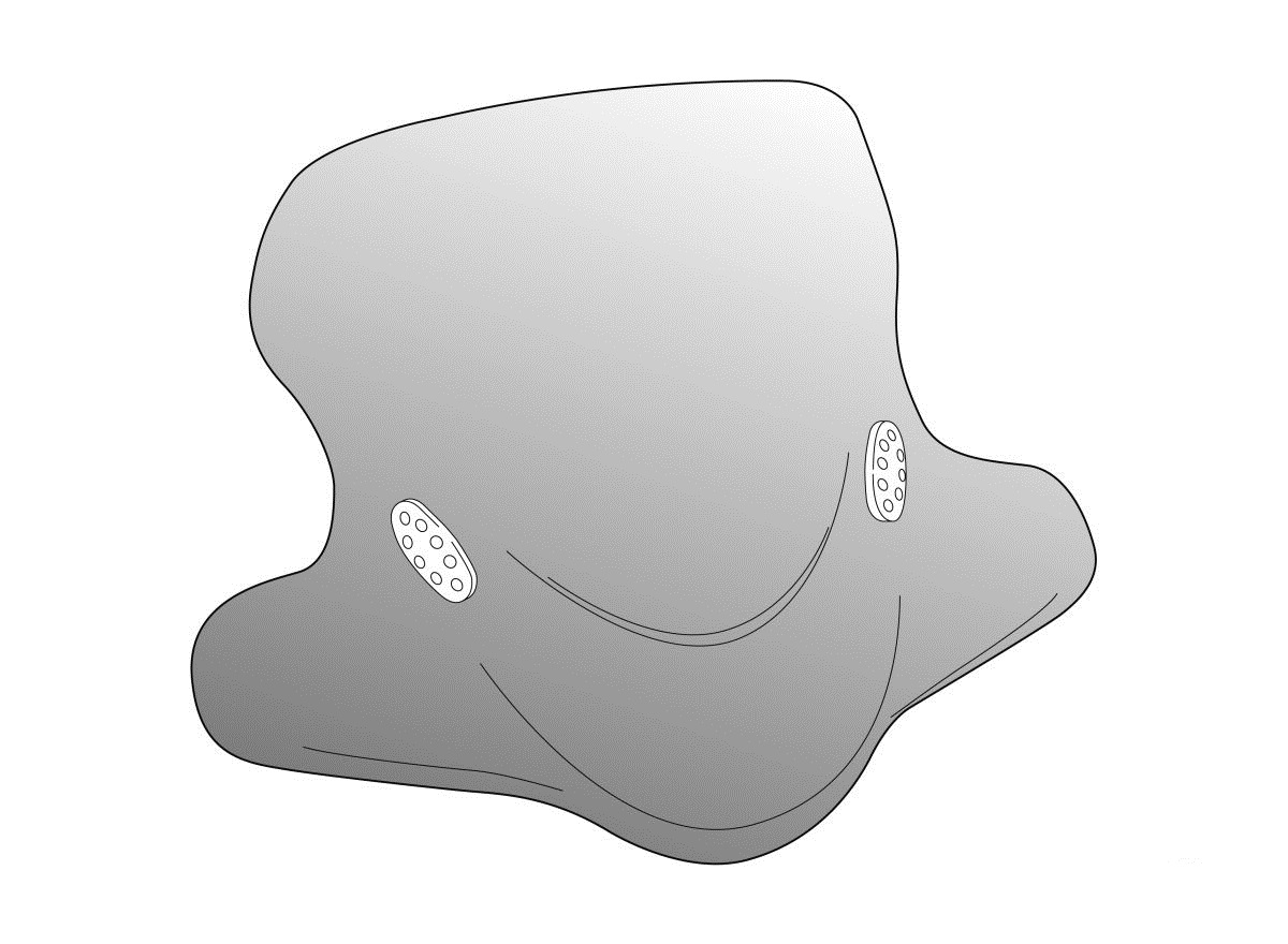 Obrázek produktu Plexi štít PUIG CITY TOURING 5520H kouřová 5520H