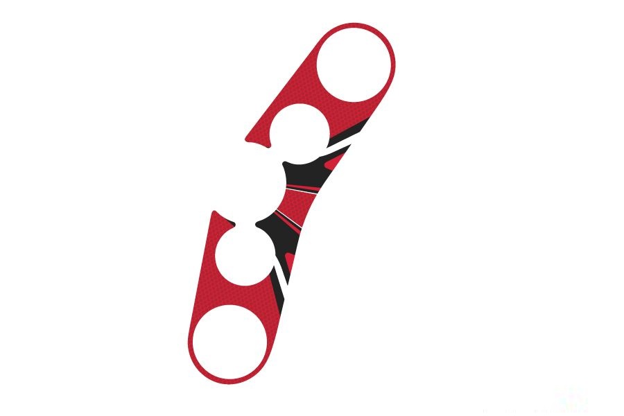 Obrázek produktu Ochranné nálepky na "brýle" PUIG RADIKAL 6990R červená 6990R