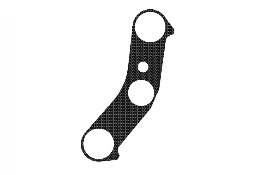 Obrázek produktu Ochranné nálepky na "brýle" PUIG NAKED 7395U šedá