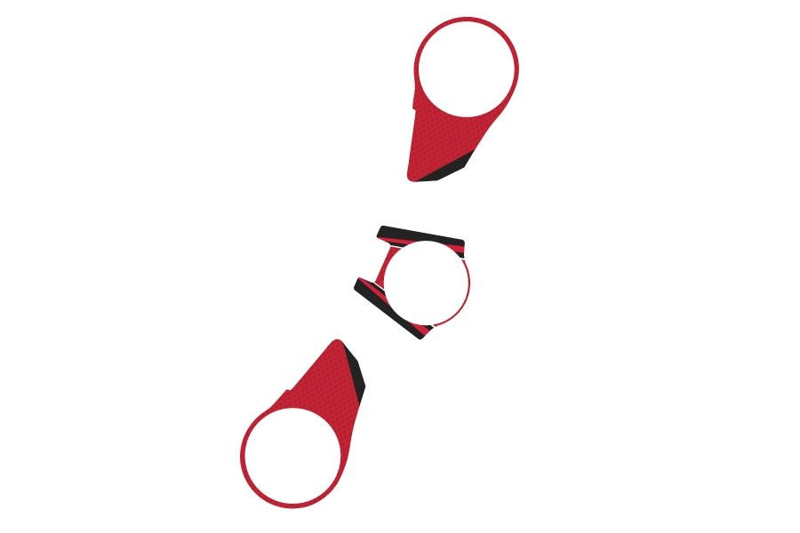 Obrázek produktu Ochranné nálepky na "brýle" PUIG RADIKAL 9172R červená 9172R