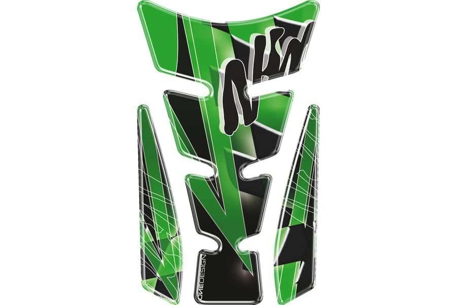 Obrázek produktu Tankpad PUIG WINGS 4721V zelená s boční částí 4721V