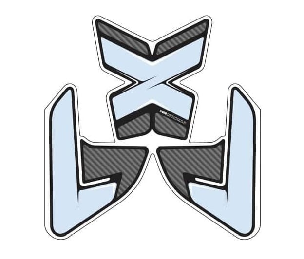 Obrázek produktu Tankpad PUIG SPECIFIC 8433C karbonový vzhled s boční částí 8433C