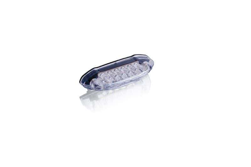 Obrázek produktu Zadní brzdové světlo PUIG SHARK (80 x 20 mm) 4605W čiré sklíčko s osvětlením SPZ 4605W