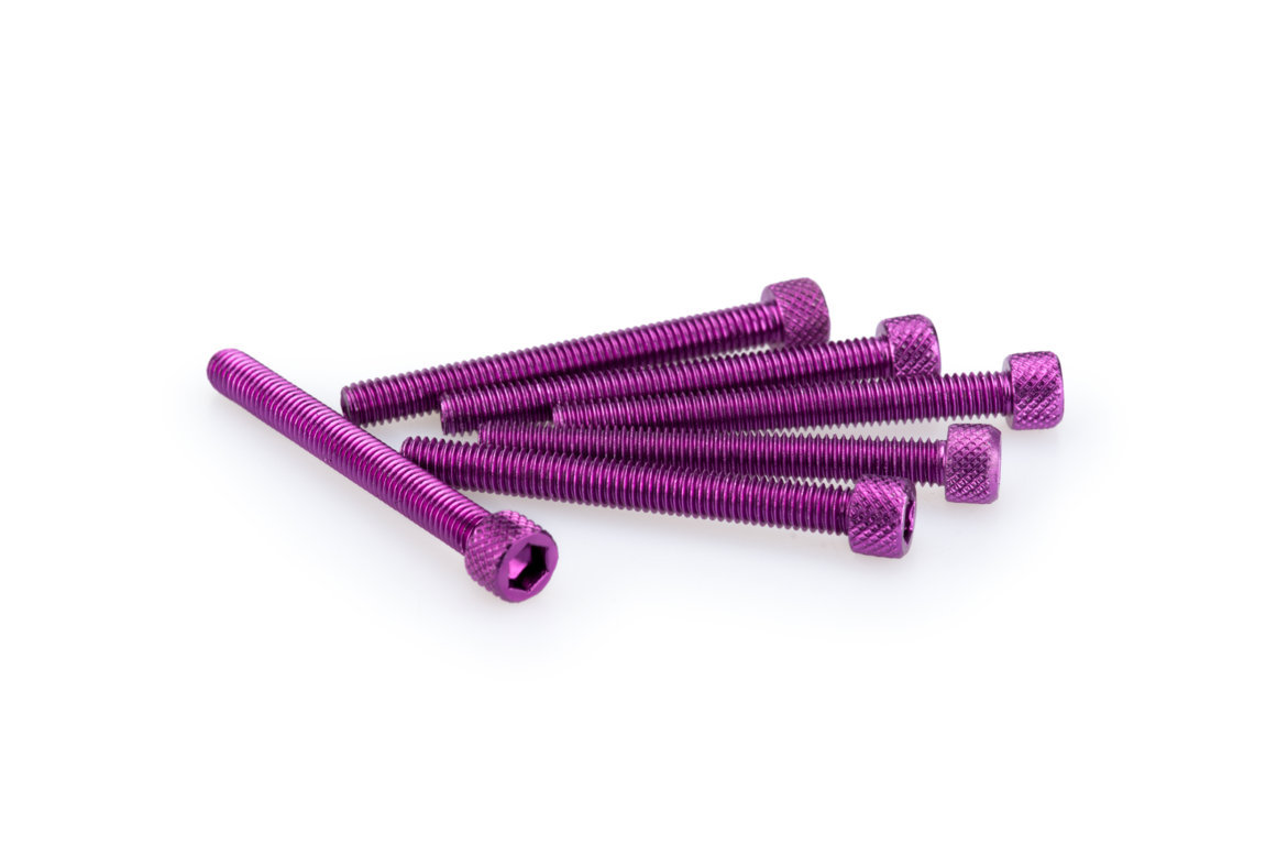 Obrázek produktu Šrouby PUIG ANODIZED 0446L fialová M6 x 55mm (6ks) 0446L