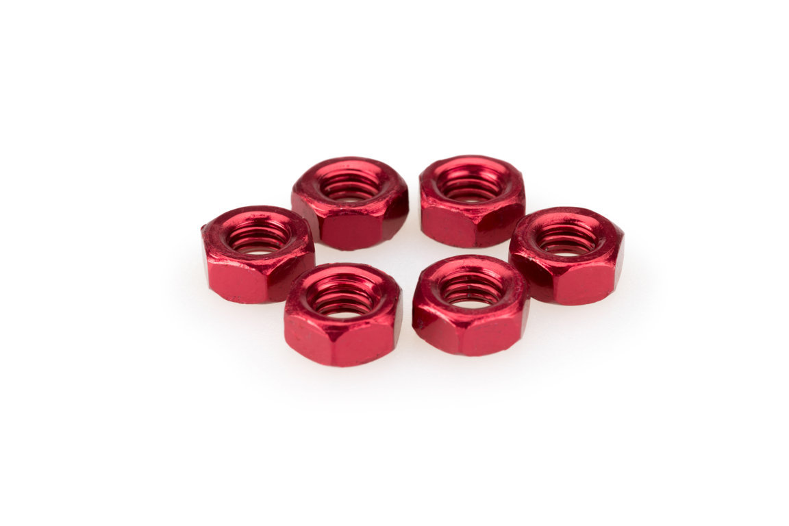 Obrázek produktu Matky PUIG ANODIZED 0764R červená M6 (6pcs) 0764R