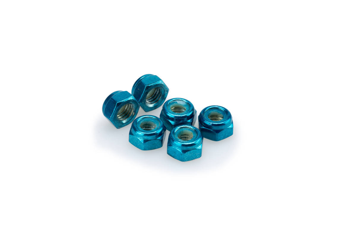 Obrázek produktu Matky PUIG ANODIZED 0832A modrá M8 (6pcs) 0832A
