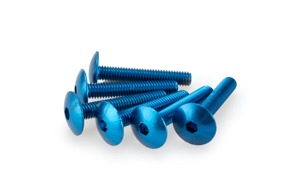Obrázek produktu Šrouby PUIG ANODIZED 3995A modrá M6 x 30mm (6ks) 3995A