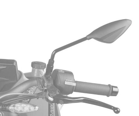 Obrázek produktu Zpětné zrcátko PUIG RS2 70° FAIRING FITTING 7354C karbonový vzhled pravý 7354C