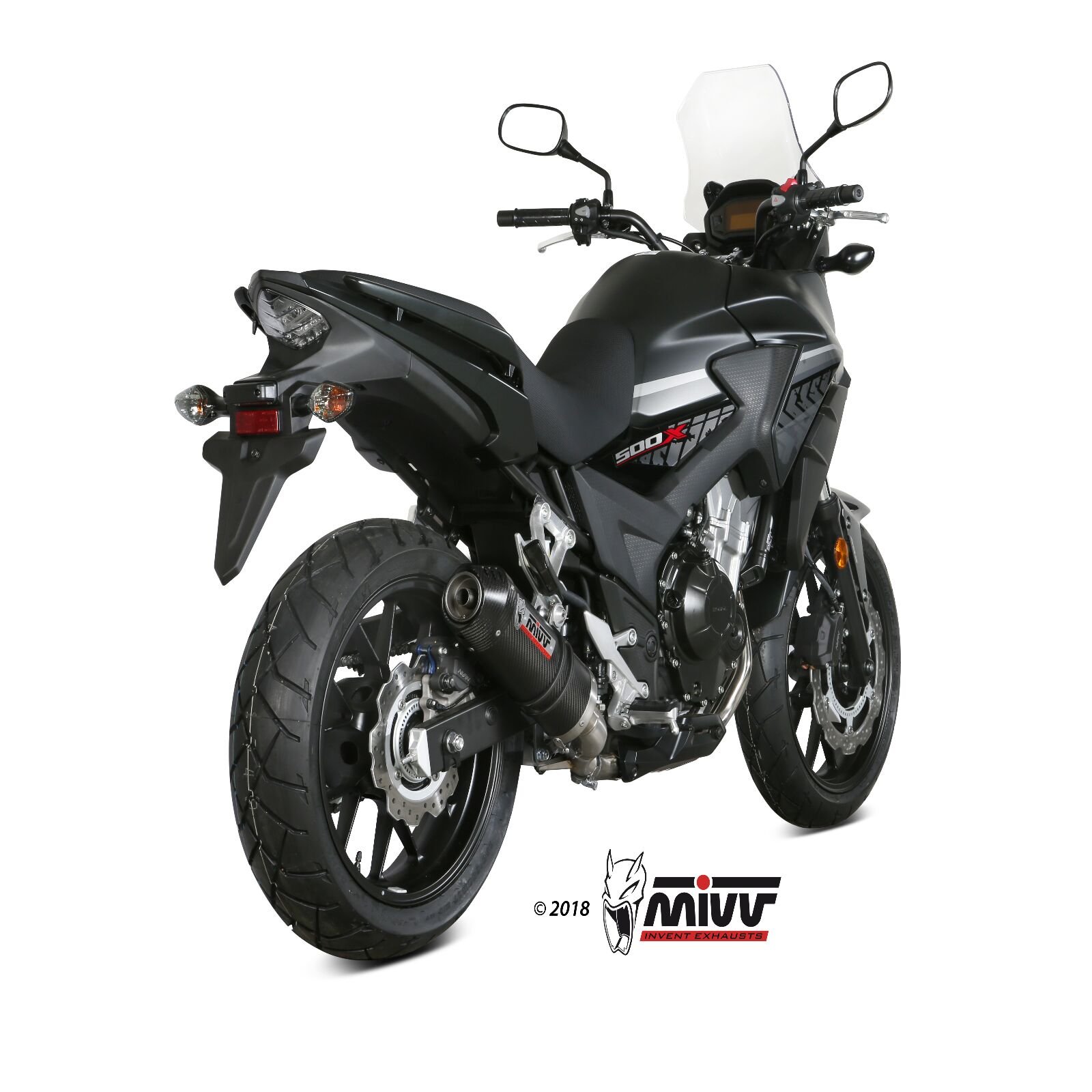 Obrázek produktu MIVV Oválný tlumič výfuku Carbon/Carbon End Cap Honda CB500X