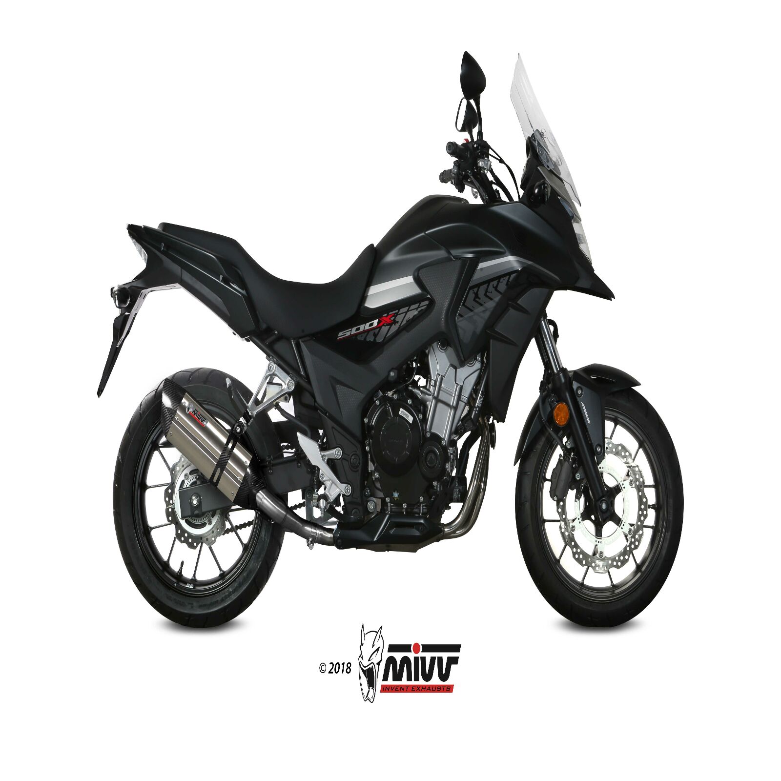 Obrázek produktu MIVV Suono Tlumič výfuku z nerezové oceli/karbonová koncovka Honda CB500X