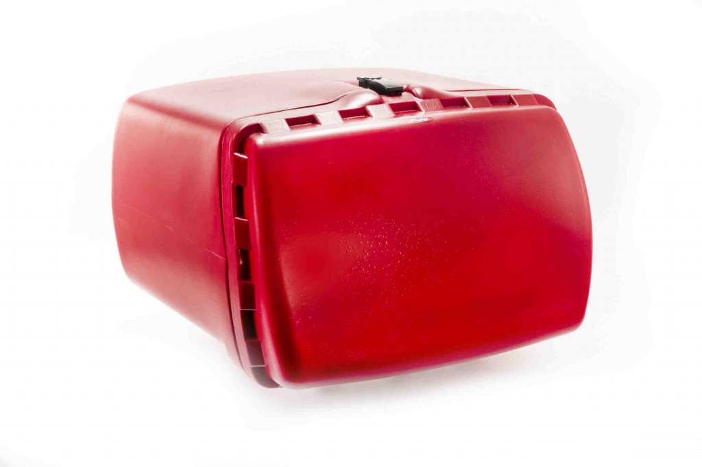 Obrázek produktu Vrchní kufr PUIG MAXI BOX 0468R červená 90l, se zámkem 0468R