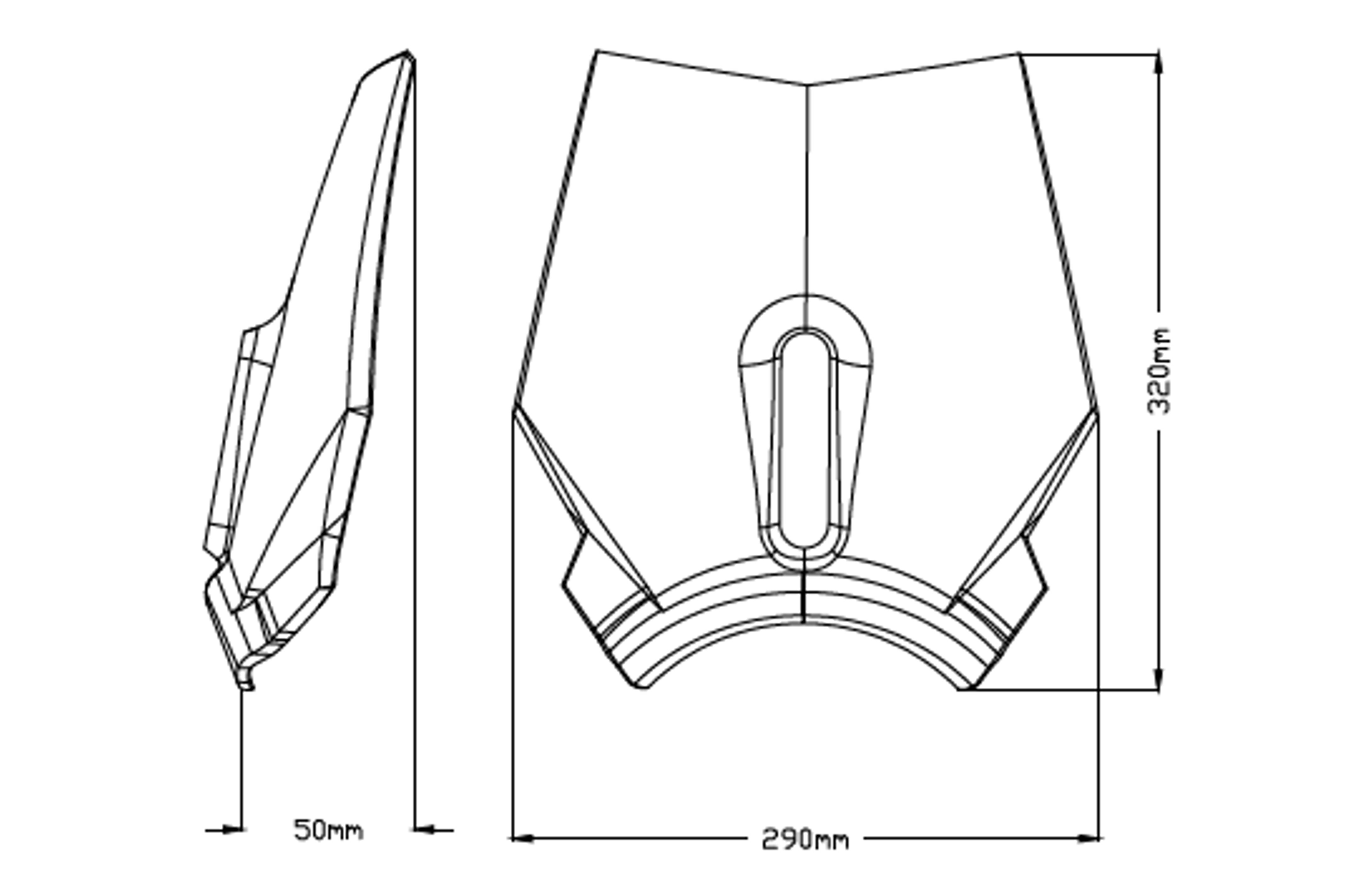 Obrázek produktu Plexi štít PUIG NEW GEN. SPORT 9750H kouřová 9750H
