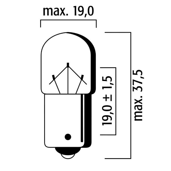 Obrázek produktu Žárovka RMS FLOSSER 246510456 oranžová BAU15S T16 12V-10W