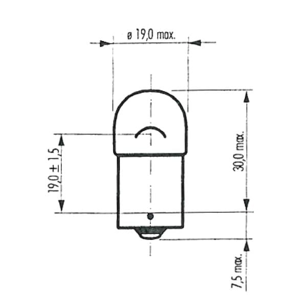 Obrázek produktu Žárovka RMS FLOSSER 246510656 bílá 6V 10W ba15s 246510656