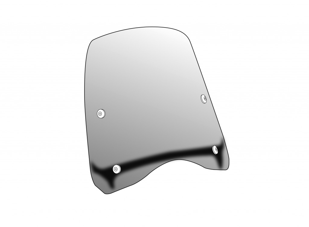 Obrázek produktu Plexi štít PUIG T.G. 2386W průhledný