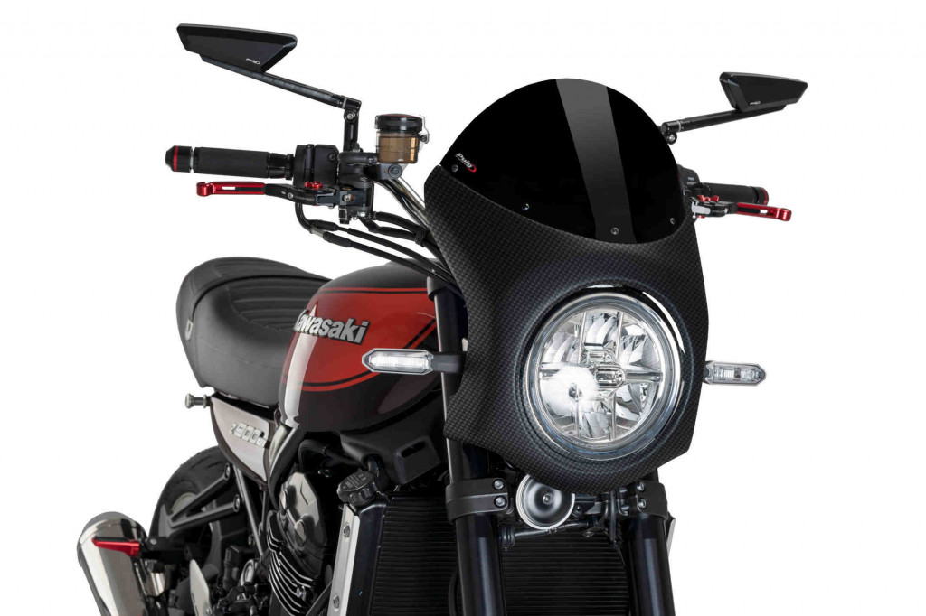 Obrázek produktu Plexi štít PUIG SEMI-FAIRING 9596N karbonový vzhled černý 9596N
