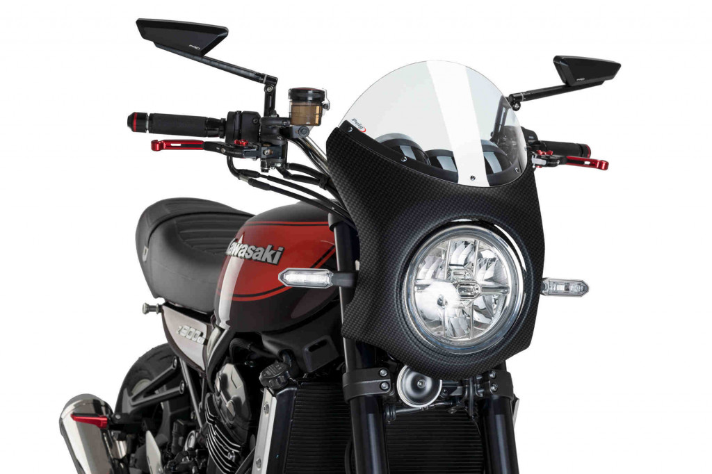 Obrázek produktu Plexi štít PUIG SEMI-FAIRING 9596W karbonový vzhled průhledný 9596W