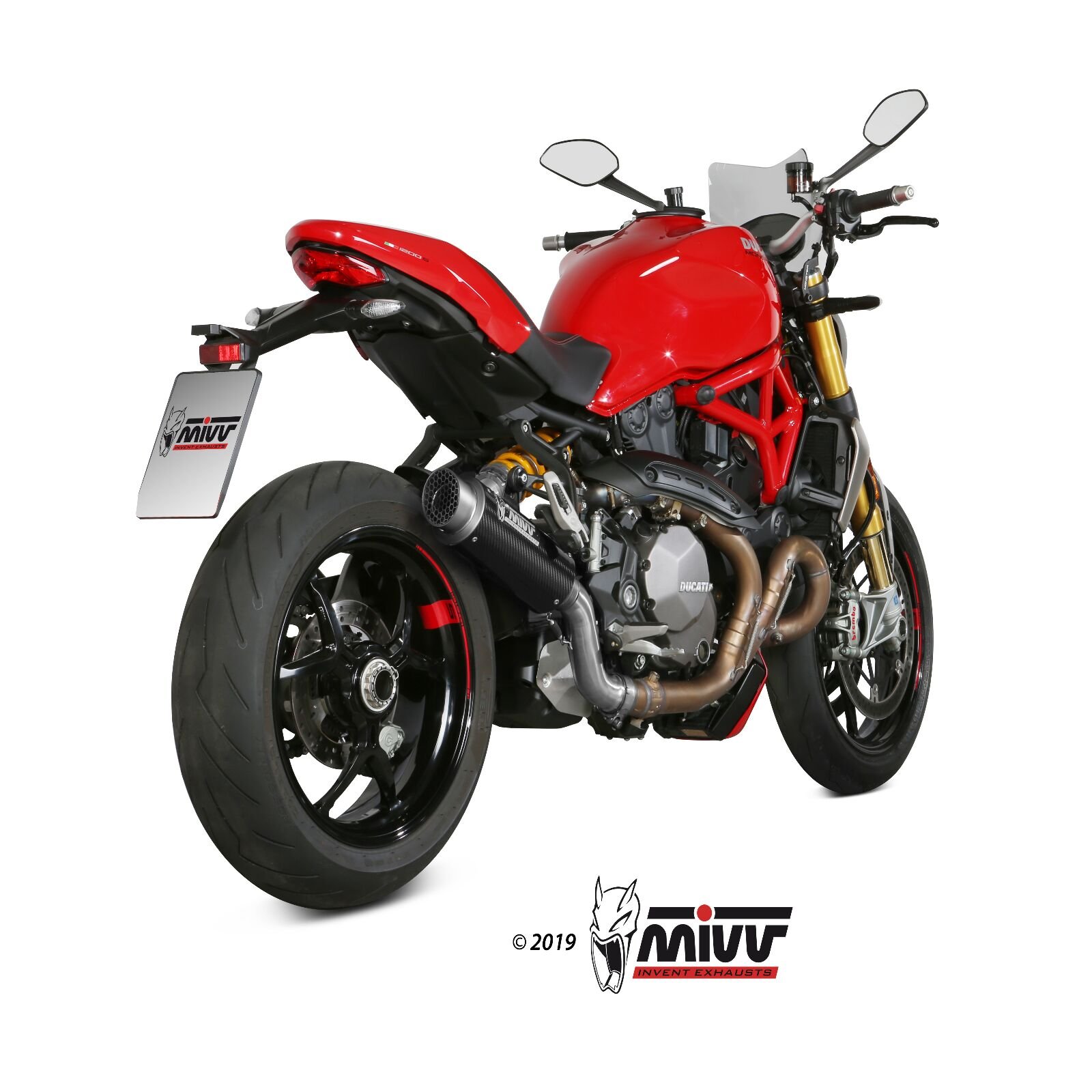 Obrázek produktu MIVV GP Pro tlumič výfuku Karbon/nerezová ocel koncovka Ducati Monster 1200