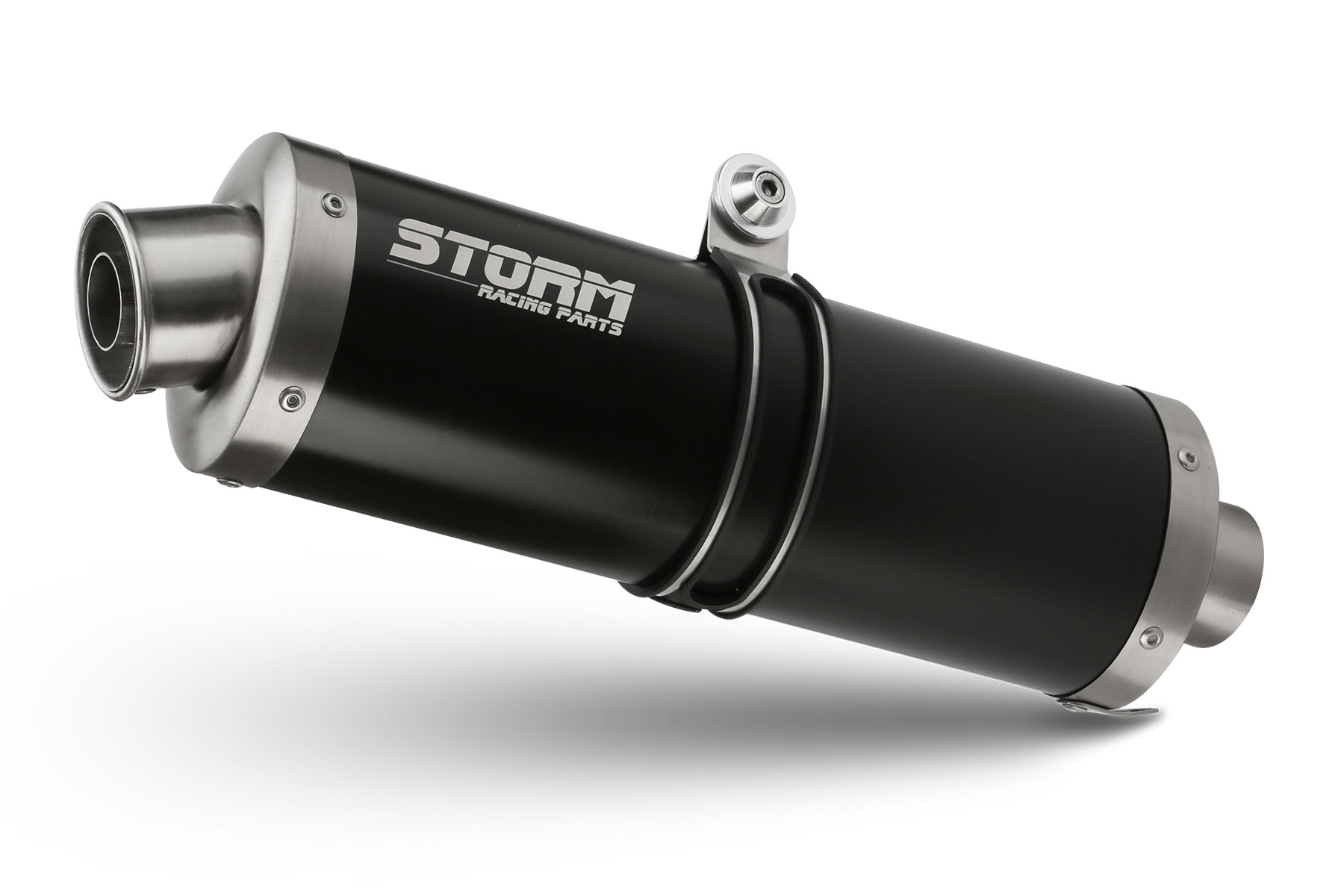 Obrázek produktu Koncovka výfuku STORM OVAL H.053.LX2B Černá ocel