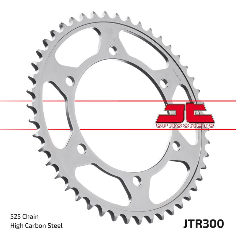 Obrázek produktu Řetězová rozeta JT JTR 300-47ZBK 47 zubů, 525 Černý zinek