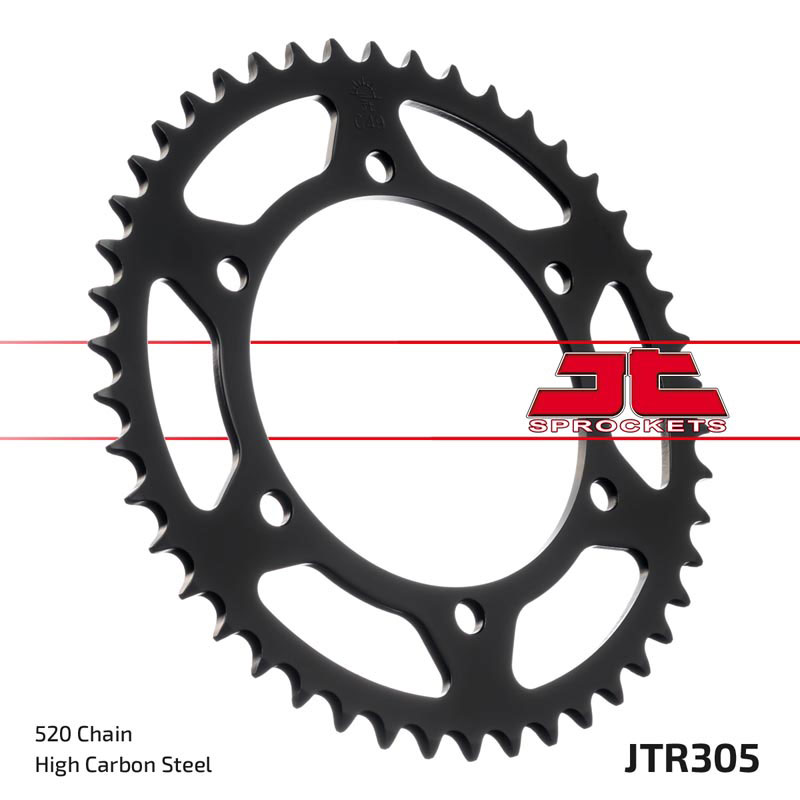 Obrázek produktu Řetězová rozeta JT JTR 305-46ZBK 46 zubů, 520 Černý zinek