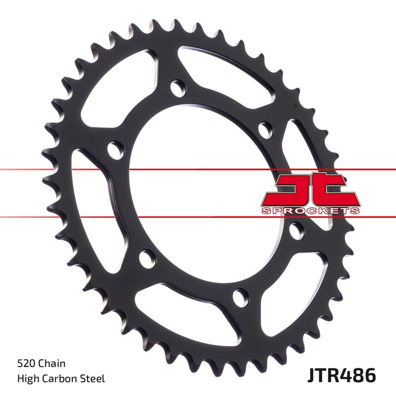 Obrázek produktu Řetězová rozeta JT JTR 486-42ZBK 42 zubů, 520 Černý zinek