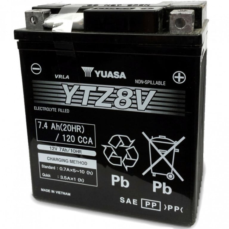 Obrázek produktu Bezúdržbová baterie YUASA W/C s tovární aktivací - YTZ8V YTZ8V