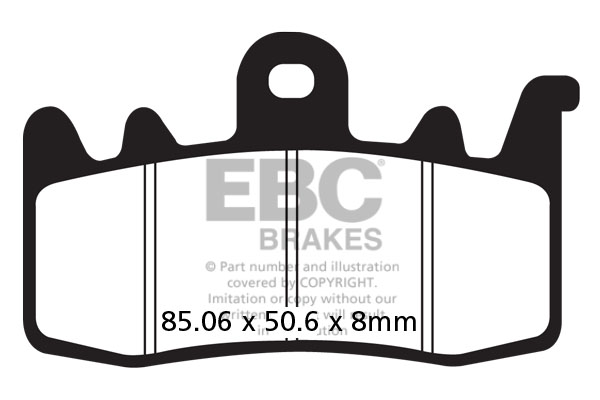 Obrázek produktu Brzdové destičky EBC FA630 Levý/pravý; APRC ABS