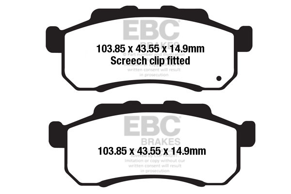 Obrázek produktu Brzdové destičky EBC FA712R FA712R