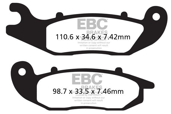 Obrázek produktu Brzdové destičky EBC MXS465 Levý; Tango 250 (4T)