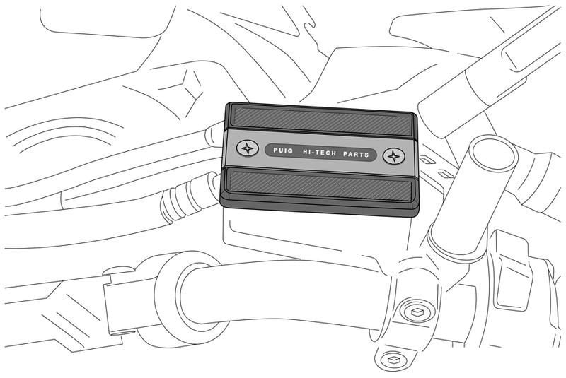 Obrázek produktu Krytka brzdové nádobky PUIG 3547V zelená 3547V