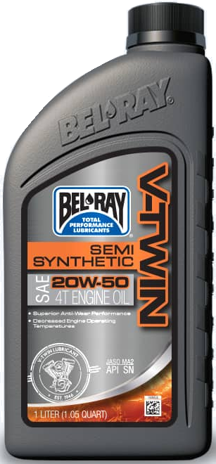 Obrázek produktu Motorový olej Bel-Ray V-TWIN SEMI SYNTHETIC 20W-50 955 ml 96910-Bt1Qb
