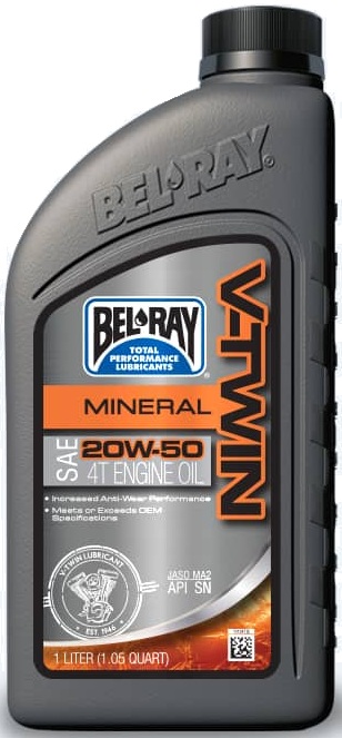 Obrázek produktu Motorový olej Bel-Ray V-TWIN MINERAL 20W-50 955 ml 96905-Bt1Qb