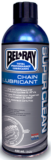 Obrázek produktu Mazivo na řetěz Bel-Ray SUPERCLEAN CHAIN LUBRICANT (400ml sprej)